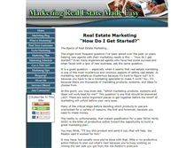 Tablet Screenshot of marketingrealestatemadeeasy.com
